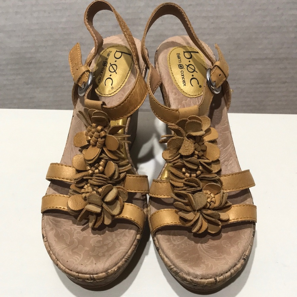 Boc (Born Concept) Yellow Wedge Sandals